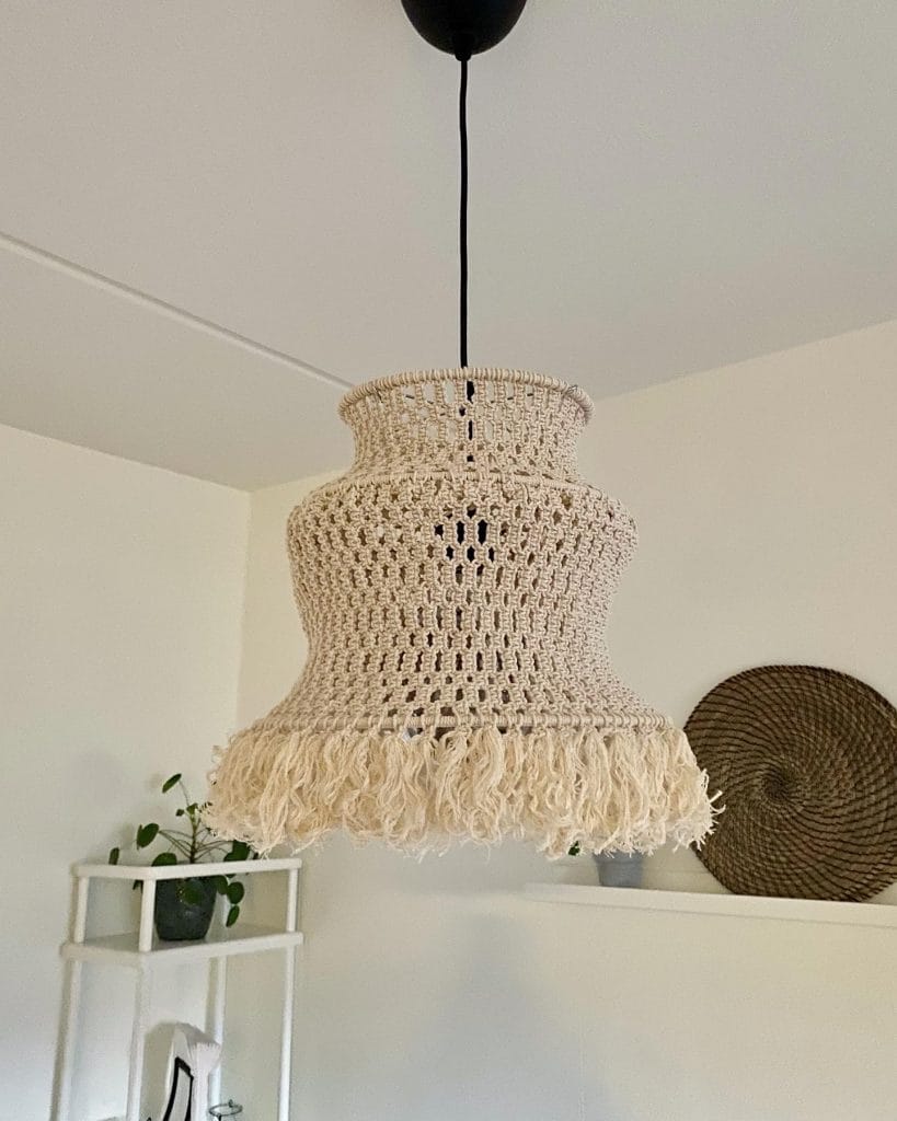 makrame lampskärm